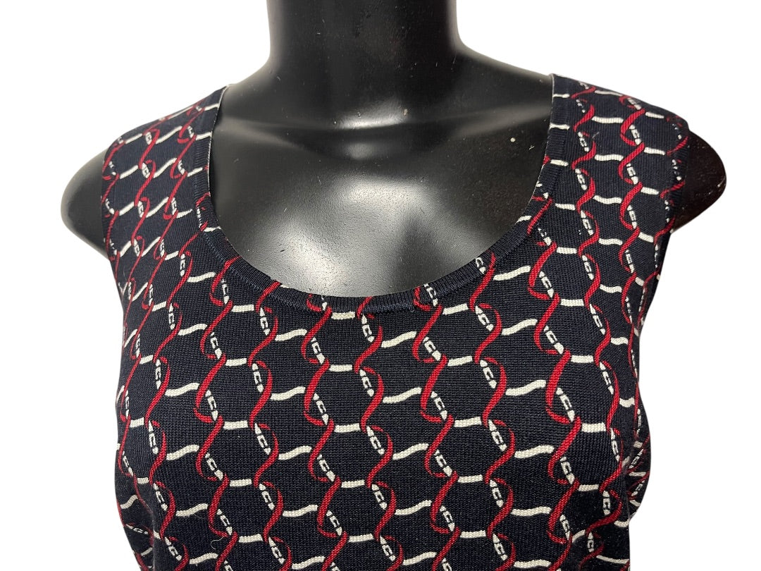 Small Petite Talbots Petites Womens Silk Blend Sweater Shell Tank Black