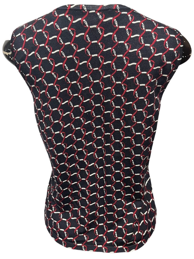 Small Petite Talbots Petites Womens Silk Blend Sweater Shell Tank Black