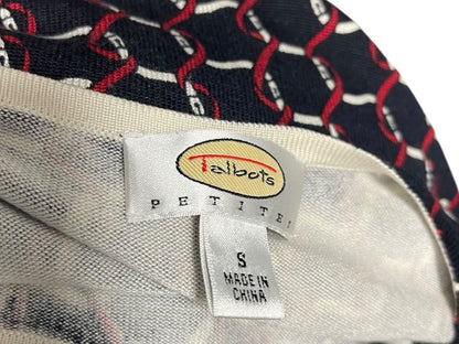 Small Petite Talbots Petites Womens Silk Blend Sweater Shell Tank Black