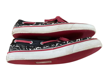 Size 7.5M Sperry Top Sider Floral 9776444 Black White Red