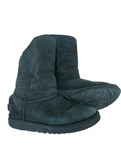 Size 4 Uggs 5229 Australia Sheepskin Classic Mid Calf Boot Black