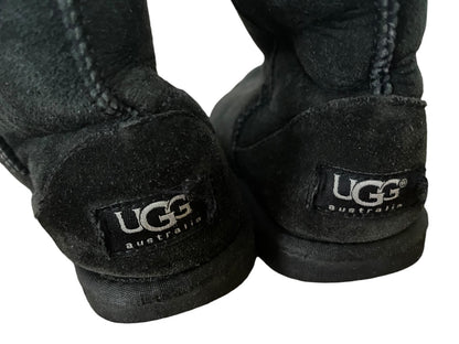 Size 4 Uggs 5229 Australia Sheepskin Classic Mid Calf Boot Black