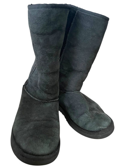 Size 4 Uggs 5229 Australia Sheepskin Classic Mid Calf Boot Black