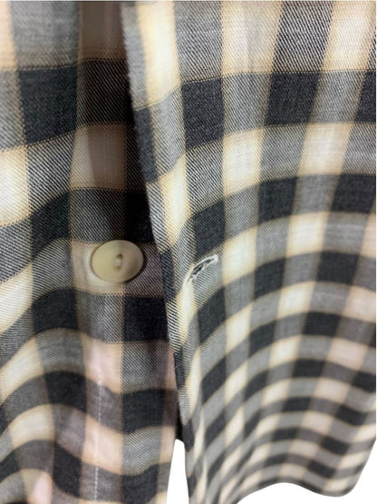 XXL (18 46) Culturata Mens Plaid Button Up Shirt Tailored Fit Italy Lightweight Cotton
