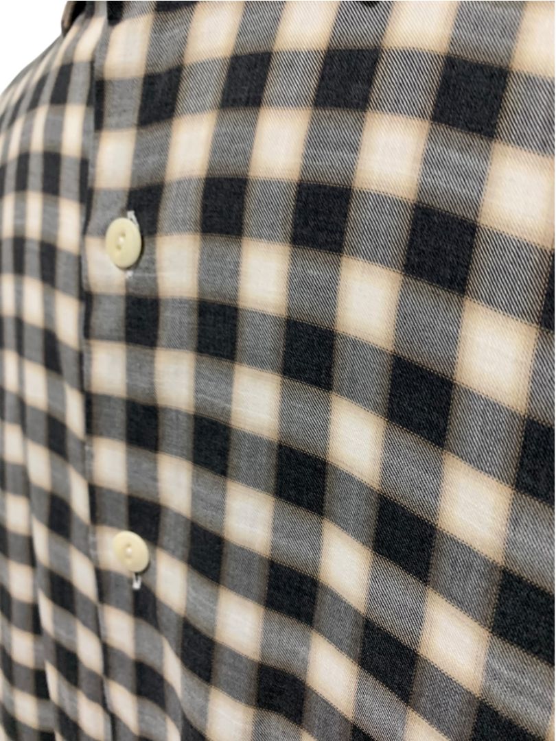 XXL (18 46) Culturata Mens Plaid Button Up Shirt Tailored Fit Italy Lightweight Cotton