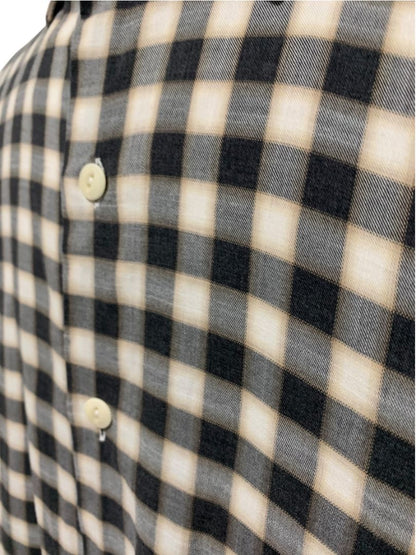 XXL (18 46) Culturata Mens Plaid Button Up Shirt Tailored Fit Italy Lightweight Cotton