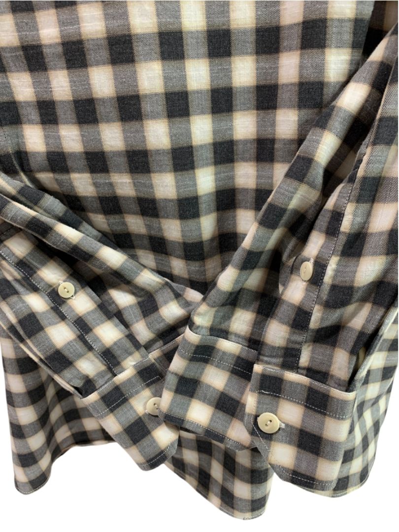 XXL (18 46) Culturata Mens Plaid Button Up Shirt Tailored Fit Italy Lightweight Cotton