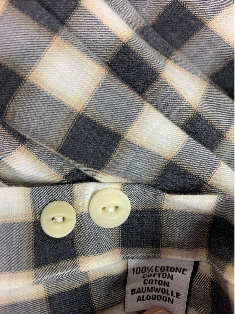 XXL (18 46) Culturata Mens Plaid Button Up Shirt Tailored Fit Italy Lightweight Cotton