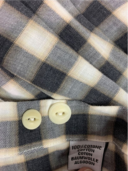XXL (18 46) Culturata Mens Plaid Button Up Shirt Tailored Fit Italy Lightweight Cotton