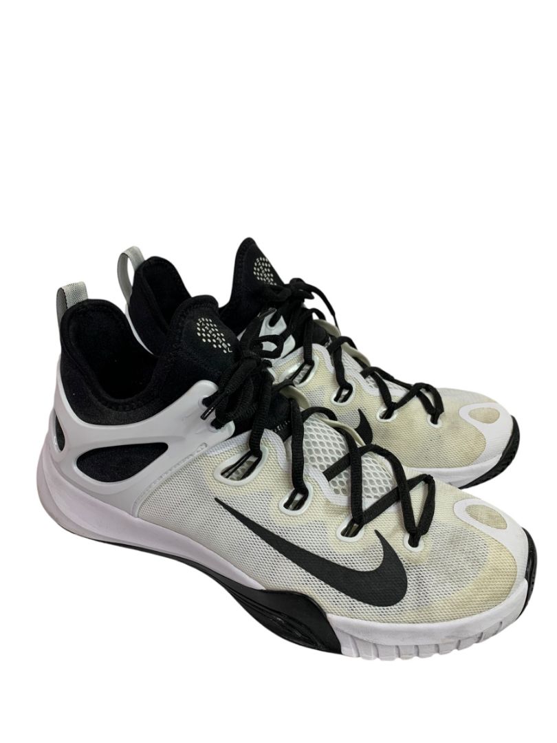 Size 11.5 Nike Mens Sneakers Basketball Shoes White Black 705370-100