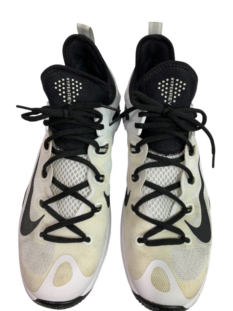 Size 11.5 Nike Mens Sneakers Basketball Shoes White Black 705370-100