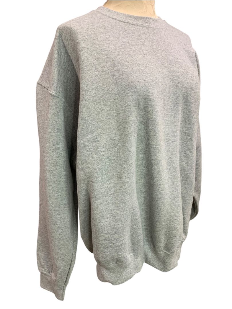 Medium PrettyLittleThing Womens Gray Pullover Sweatshirt Crewneck Oversize