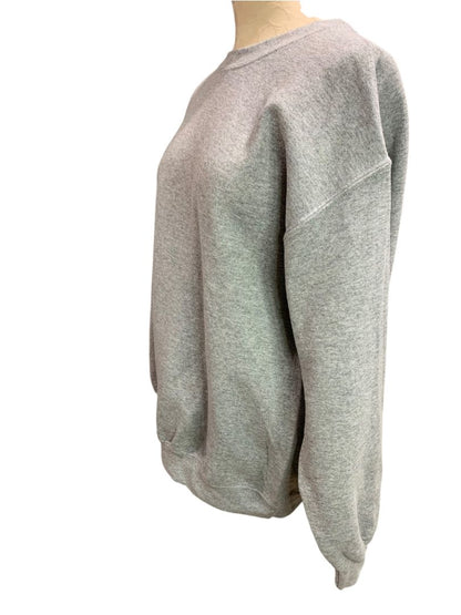 Medium PrettyLittleThing Womens Gray Pullover Sweatshirt Crewneck Oversize