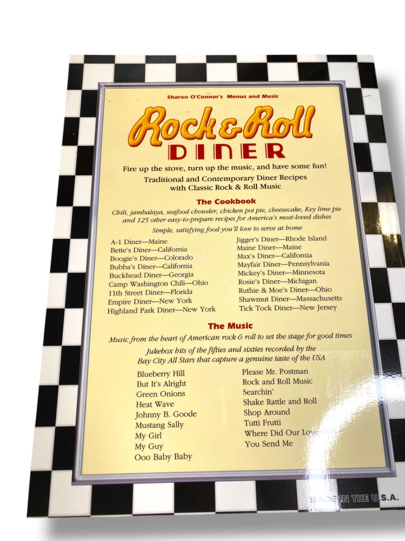 Rock & Roll Diner: Cookbook with Musical CD in Box Sharon O'Connor
