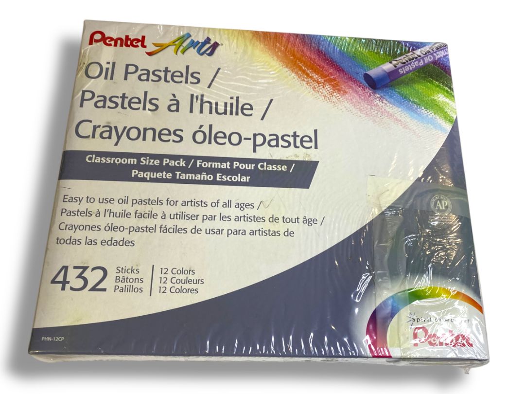 Pentel Oil Pastels Set 432 Crayons Sticks Colors Class Pack Sealed