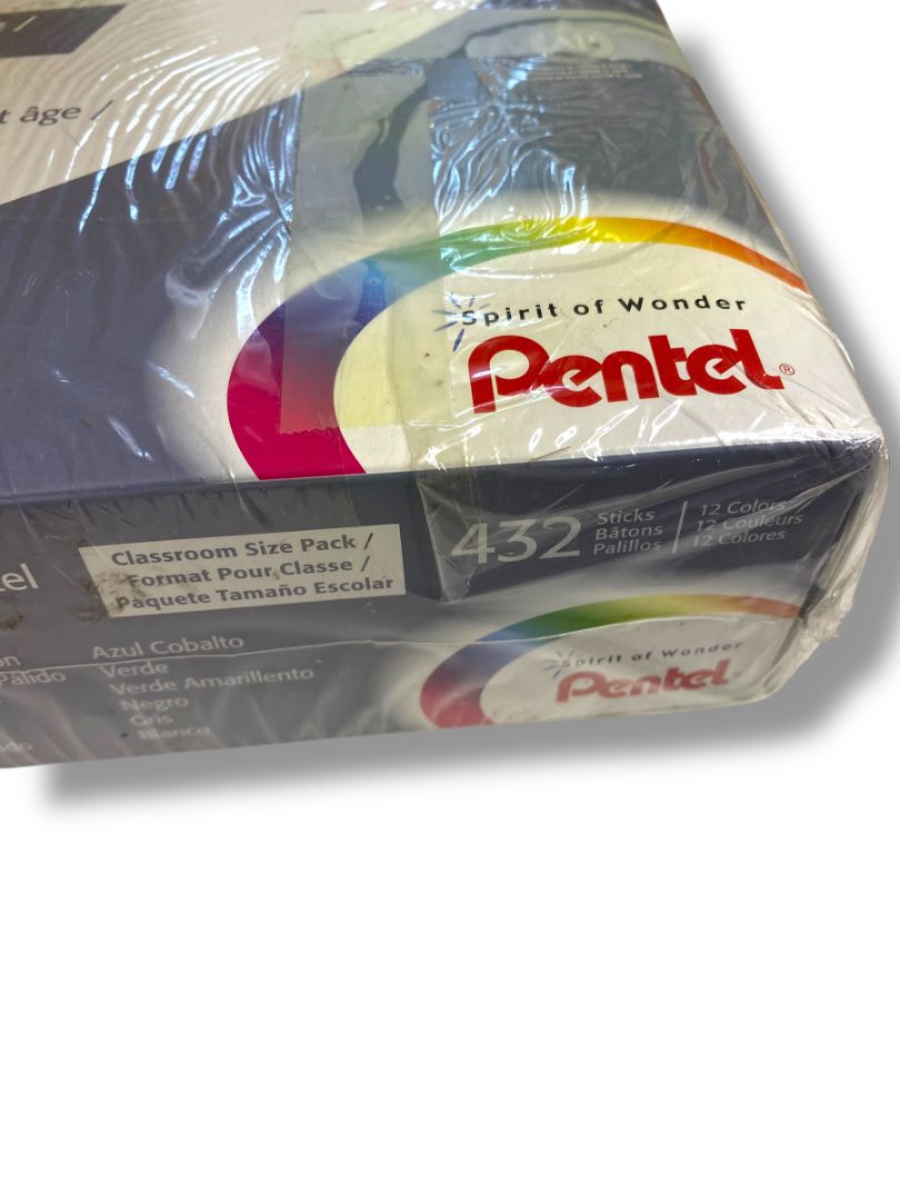 Pentel Oil Pastels Set 432 Crayons Sticks Colors Class Pack Sealed