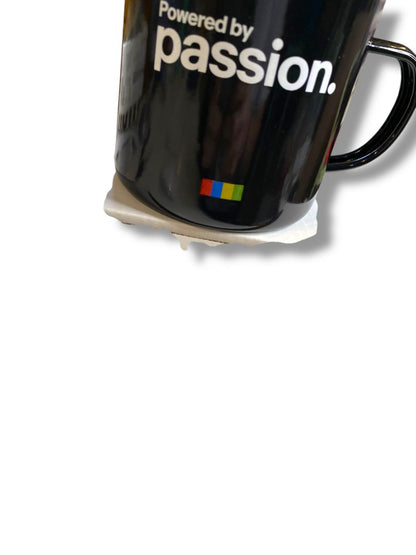 New Ebay Branded Fueled by Passion Enameled Metal Camping Mug Black