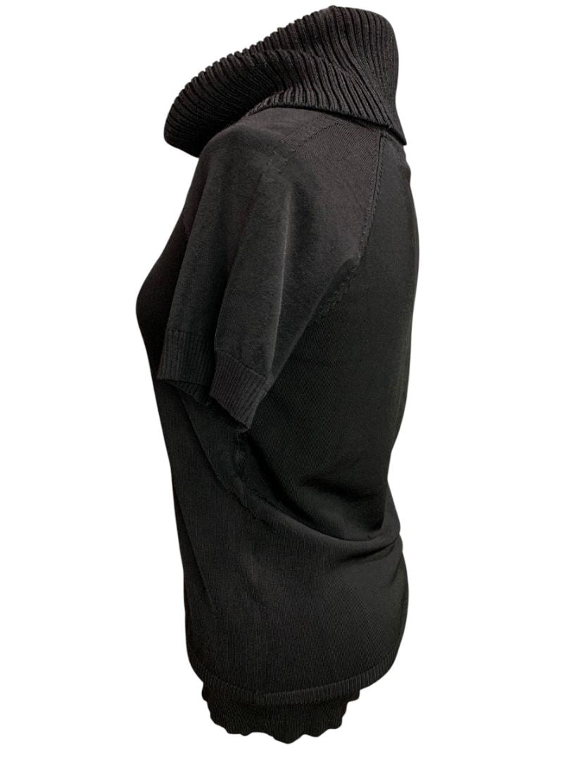 Small Ann Taylor Womens Turtleneck Travel Knit Short Sleeve Sweater