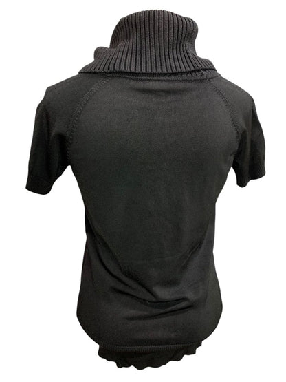 Small Ann Taylor Womens Turtleneck Travel Knit Short Sleeve Sweater