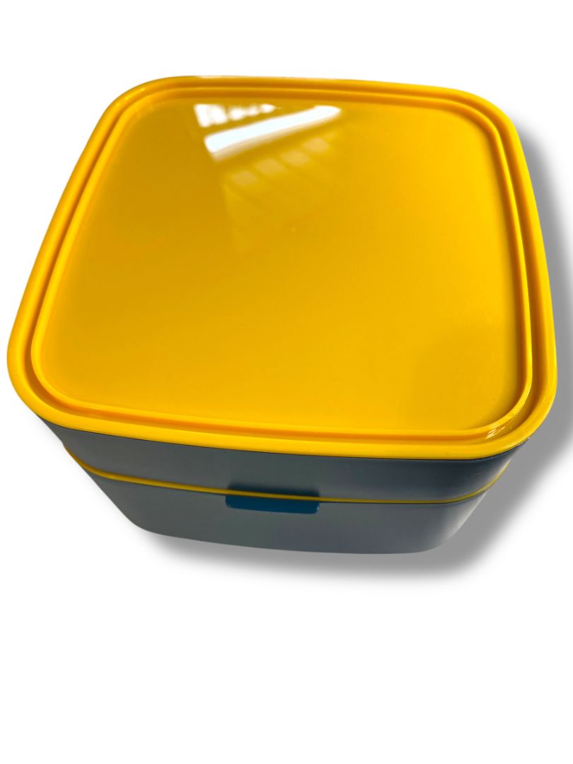 New eBay Bento Lunch Box Bundle  Food Container Travel Compartments Blue Yellow