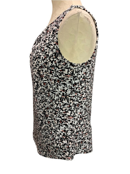 Small White House Black Market Womens Pullover Blouse Sleeveless Keyhole