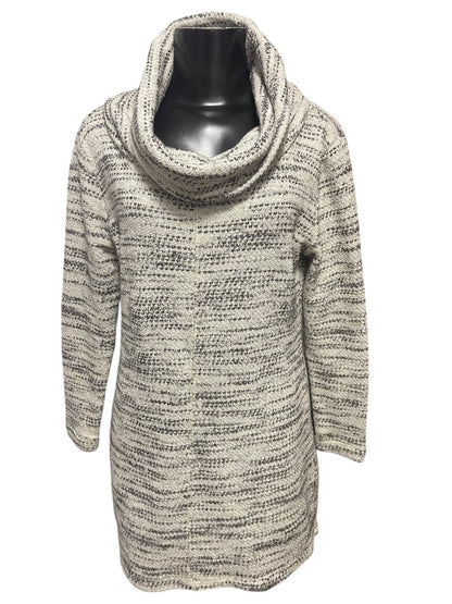 Medium Petite Loft Outlet Sweater Dress Gray Cowl Neck
