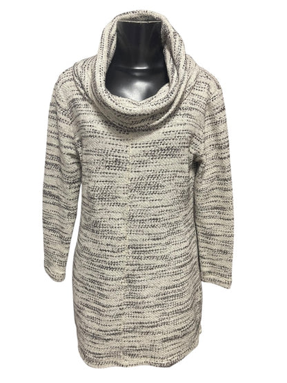Medium Petite Loft Outlet Sweater Dress Gray Cowl Neck