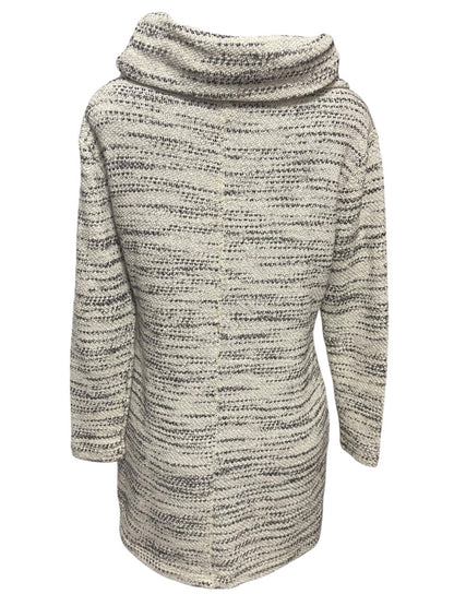 Medium Petite Loft Outlet Sweater Dress Gray Cowl Neck