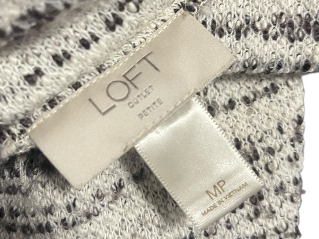 Medium Petite Loft Outlet Sweater Dress Gray Cowl Neck