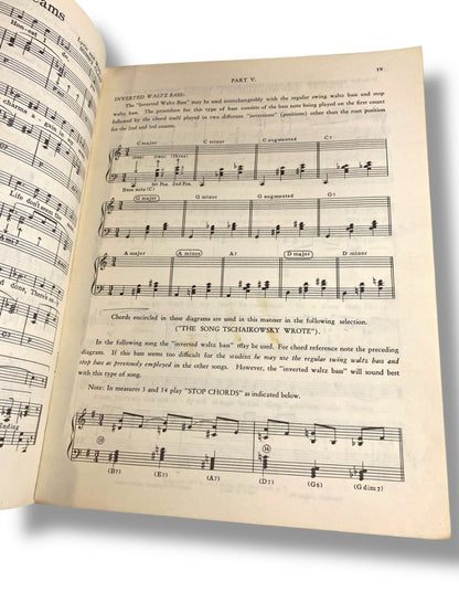 1943 Chord Construction and Hints for Popular Piano Playing Kahn Book