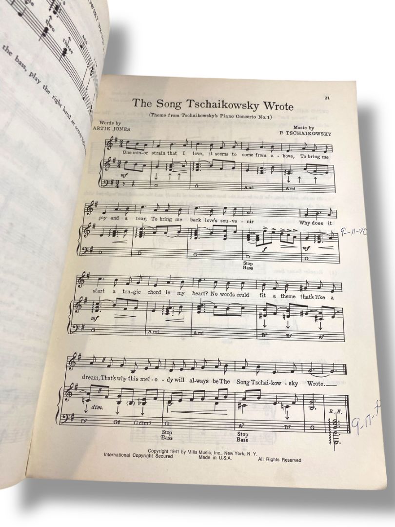 1943 Chord Construction and Hints for Popular Piano Playing Kahn Book