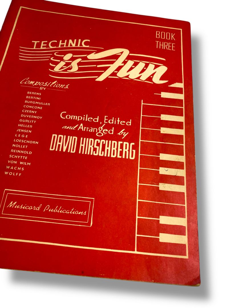 1944 Technic is Fun Book Three David Hirschberg Piano Music