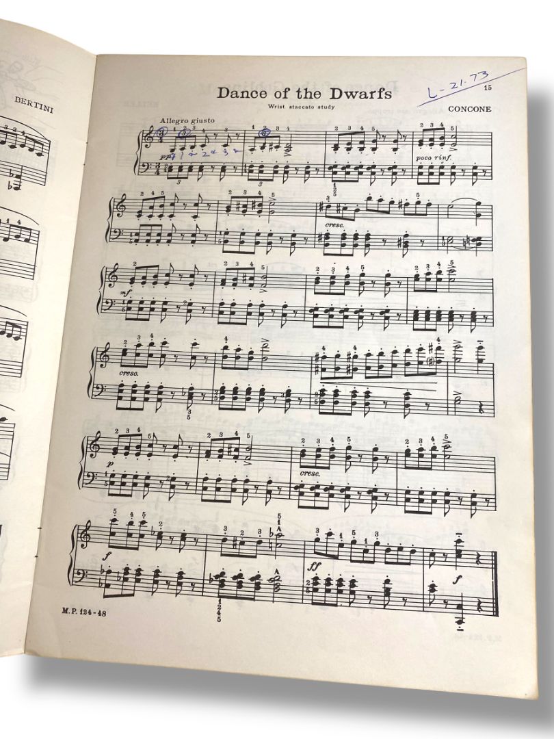 1944 Technic is Fun Book Three David Hirschberg Piano Music