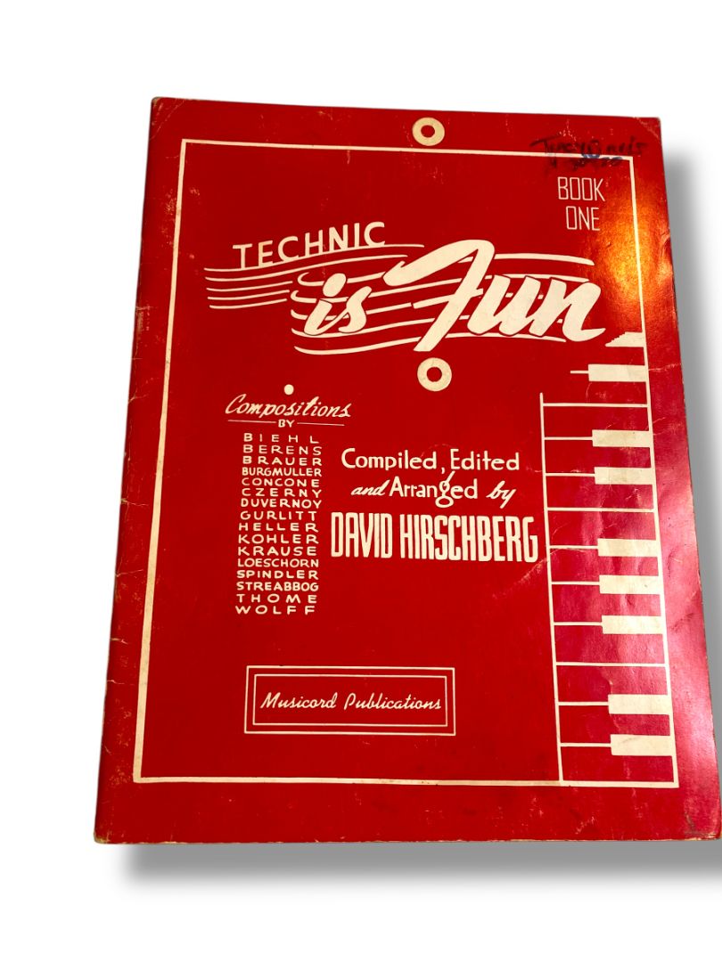 1941 Technic is Fun Book One David Hirschberg Piano Music