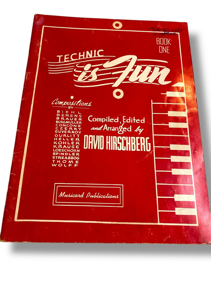 1941 Technic is Fun Book One David Hirschberg Piano Music
