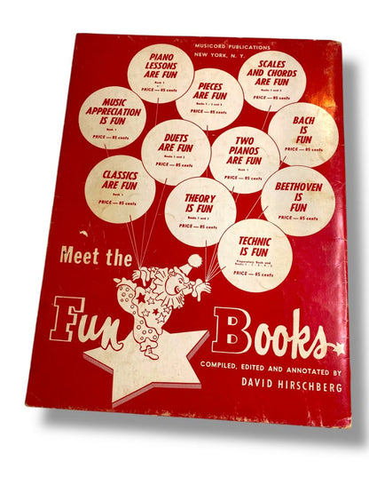 1941 Technic is Fun Book One David Hirschberg Piano Music