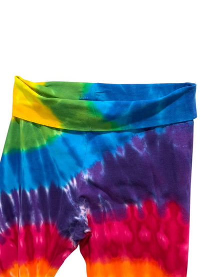 Size XL American Apparel Tie Dye Flare Leg Leggings Womens Hi Rise