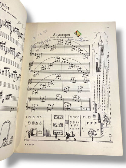 1941 Technic is Fun Book One David Hirschberg Piano Music