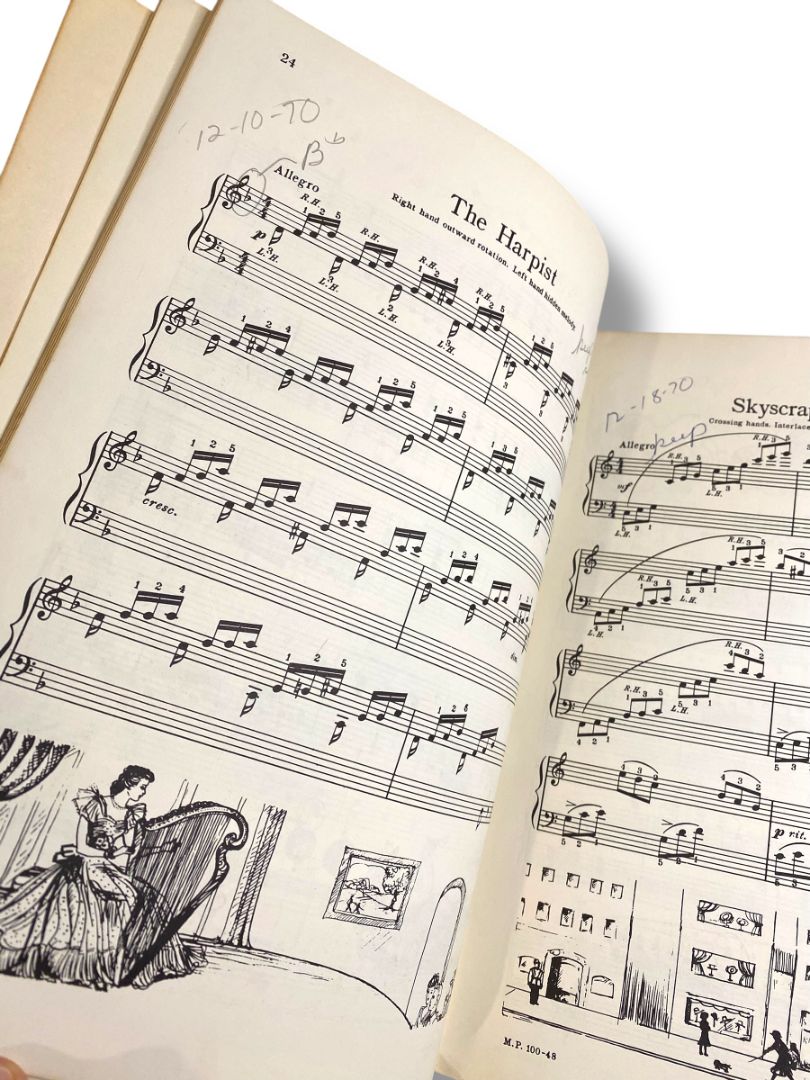 1941 Technic is Fun Book One David Hirschberg Piano Music