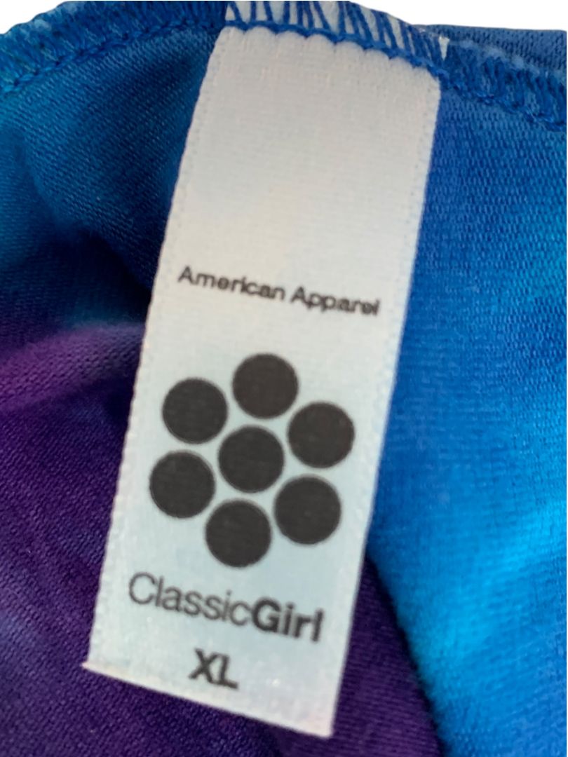 Size XL American Apparel Tie Dye Flare Leg Leggings Womens Hi Rise