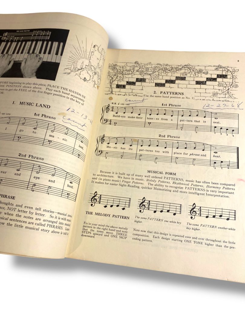 Vintage John Thompson's Modern Course for the Piano - The First Grade Book