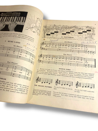 Vintage John Thompson's Modern Course for the Piano - The First Grade Book