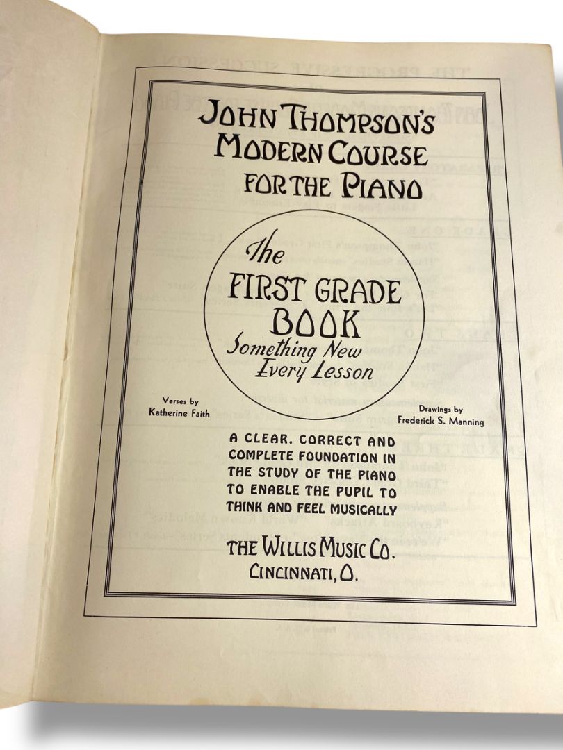 Vintage John Thompson's Modern Course for the Piano - The First Grade Book