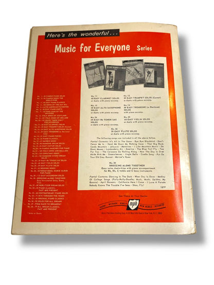 Vintage 59 Easy Flute Solos or Duets with Piano Accompaniment Book