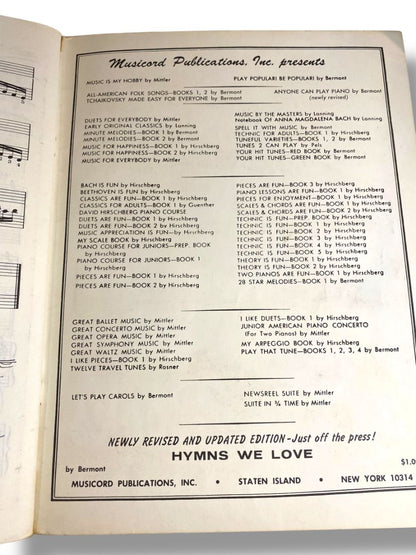 1943 Technic is Fun Book Two David Hirschberg Piano Music