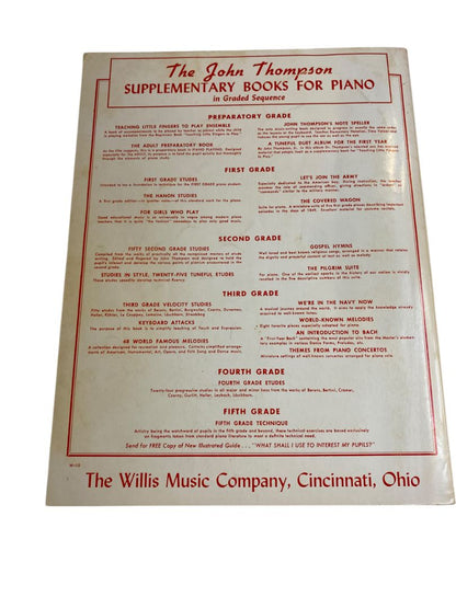 Vintage John Thompson's Modern Course for the Piano - The Fourth Grade Book