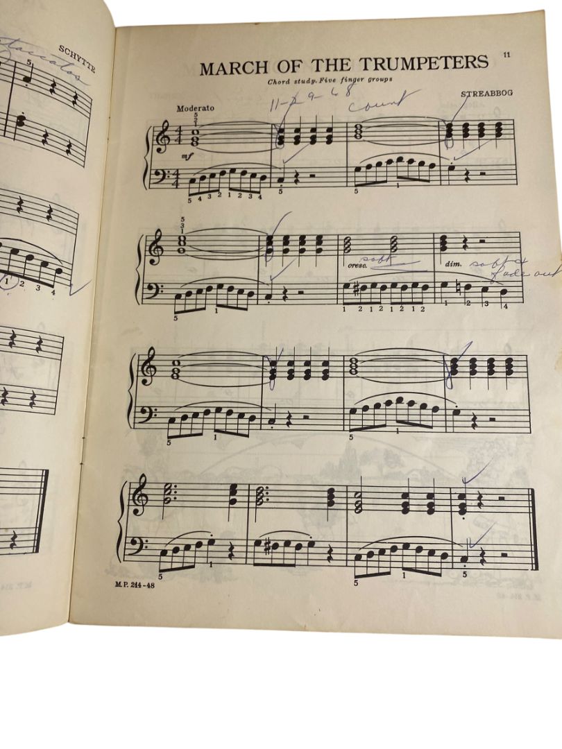 1948 Technic is Fun Preparatory Book David Hirschberg Piano Music