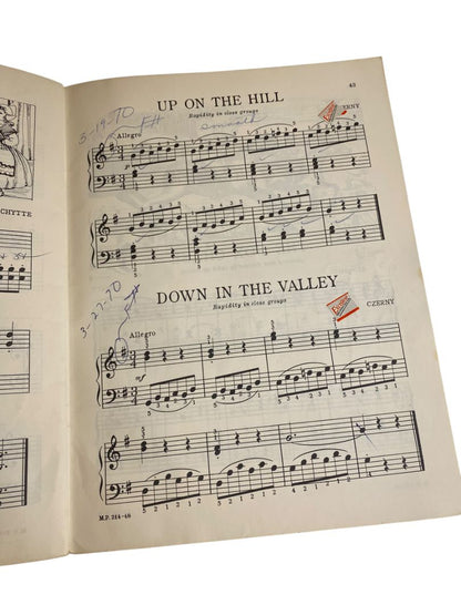 1948 Technic is Fun Preparatory Book David Hirschberg Piano Music