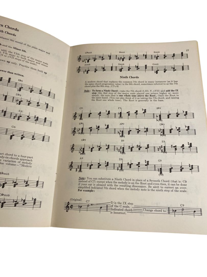 1968 Bill Irwins Magic Study Series for the Popular Pianist Book Chor Construction