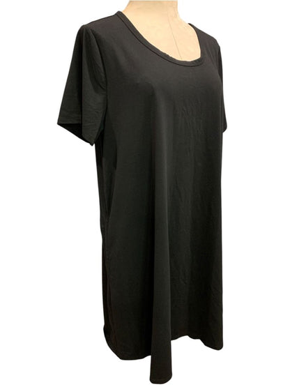 Size XL 32 Degree Cool Black Tshirt Dress Short Sleeve Pullover Pockets
